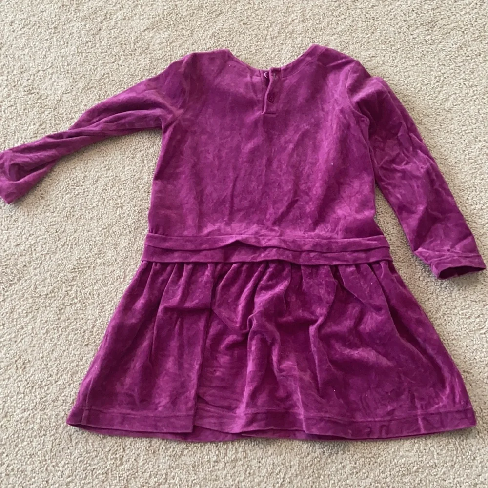 Hanna Andersson Velvet Dress Size 120 - Picture 4 of 4
